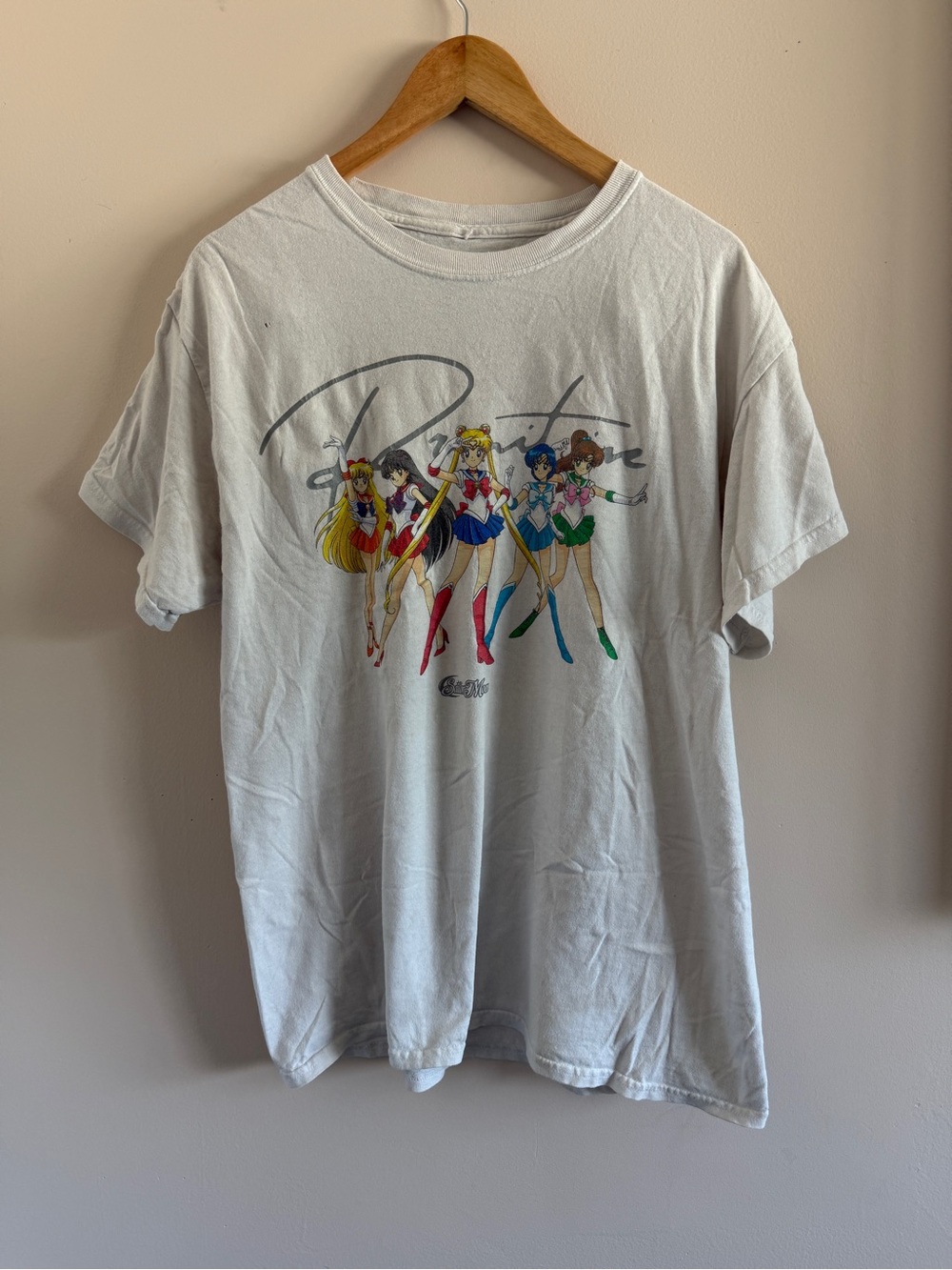 Primitive White Sailor Moon Short Sleeve Tee